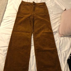 Rust corduroy trendy pants